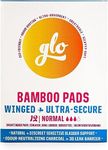 glo Organic Bamboo Light Incontinence Pads Ultra Biodegradable for Sensitive Bladders & Periods - Superior Leak Protection and Comfort - 12 Count