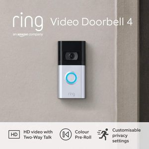 Ring Video Doorbell 4 – Refurbished Smart Wi-Fi Security Camera