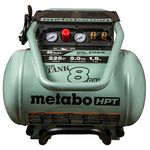 Metabo HPT Air Compressor | The Tank™ 8-Gal | 225 PSI | 5 CFM @ 90 PSI | Trolley | Oil-Free | EC1315S Gray