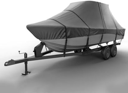 Seal Skin Covers T-Top Boat Cover, Waterproof & Heavy-Duty Cover for Center Console Boats, Fits 24'-26'L x 108" W (Beam), UV & Fade Resistant, Secure Fit with Straps for All-Weather Protection
