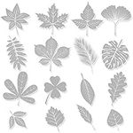 Haohai 48 PCS Large Size Anti-Collision Window Clings, Assorted Leaf Shapes Glass Decal, Window Decal to Prevent People and Bird Strikes on Window Glass