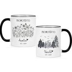 Pregnancy Announcement Gift for Auntie Uncle Promoted to Auntie Uncle 2024 Coffee Mugs Gifts for New Auntie Uncle Mugs New Aunt Gifts for Sister,New Uncle Gifts for Brother 2024 Mugs Christmas Gifts