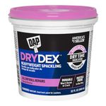 DAP 12330 Dry Time Indicator Spackling, 1-Quart Tub,White