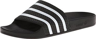 adidas Originals Men's Adilette, black/white /black, 7