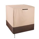 Ailelan Air Conditioner Cover, 36 Inch AC Cover for Outside Unit, Windproof and Waterproof, 600D Universal AC Cover Fits Up to 36 x 36 x 39 Inches, Beige, Square…