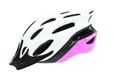 Raleigh - CSH1132M - Mission Evo Lightweight Adjustable Unisex Cycling Helmet Size 54-58cm in White and Pink