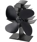 Heat Powered Wood Stove Fan with 4-Blade,Ultra Quiet Fireplace Wood Burning Eco-Friendly Fan Efficient Heat Distribution