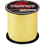 Mounchain Braided Fishing Line Abrasion Resistant Braided Lines 4 Strands Super Strong PE Fishing Line 547 Yards 10lb Yellow