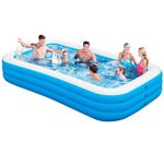Inflatable Pool for Adults,118"x69"x24" Full-Sized Large Inflatable Durable Thickened Above Family Pool,Summer Water Party, Outdoor, Garden Backyard, Suitable for Adults