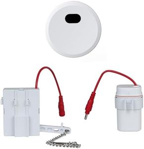 KERDE CN27B Automatic Toilet Flusher Kit, Touchless Motion Sensor Flush for Toilet, 12” Sensor Range, Battery-Powered, Easy Install, Compatible with Most Toilets
