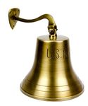 10" Brass US Navy Ship Bell - Nautical Replica