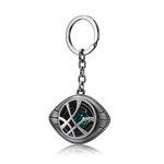 SOI Metal Silver Eye Design Key chain and Keyring (Silver)