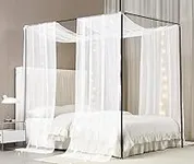 Akiky Canopy Bed Curtains with Ligh