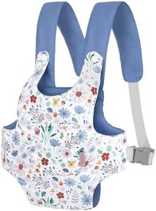 GAGAKU Baby Doll Carrier for Toddler Toy Baby Carrier for Dolls Accessories Doll Carriers for Kids – Blue (Pinecones)