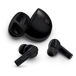 Philips TAT2520BK Noise Cancelling True Wireless In Ear Bluetooth Headphones - Small buds, Clear calls, Dynamic bass - Pocket-sized charging case, Ideal for commuting and exercise - Black