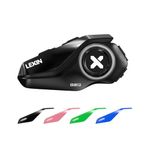 LEXIN G2P Motorcycle Helmet Bluetooth Headset, 1000M 2-Way Group Intercom Communication Systems, FM Radio/ 6 Shells/Noise Cancellation/Universal Pairing, Fit for Snowmobile/ATV/Dirt Bike