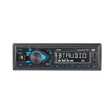 JENSEN MPR210 7 Character LCD Single DIN Car Stereo Receiver, Push to Talk Assistant, Bluetooth, USB Fast Charging