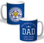 Personalised Leicester City FC World's Best Dad Mug