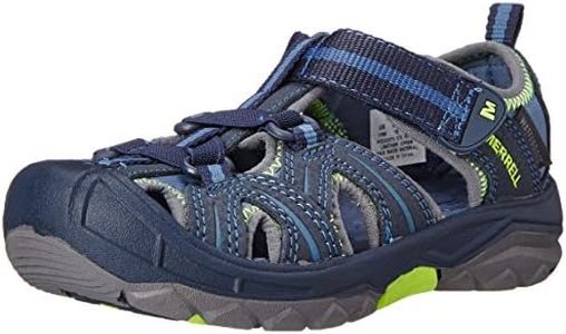 Merrell Hydro Water Sandal , Navy/Green,7 M US Big Kid