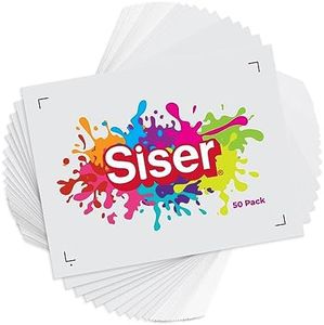 Siser EasyColor DTV 8.4" x 11" Sheets - Inkjet Printer Compatible Heat Transfer Vinyl (50 Sheets)