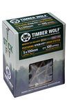 Timber Wolf TW50100 Woodscrews - 5.0 x 100mm - Box of 100, Zinc & Yellow (Gold)