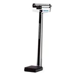 Health-O-Meter Scale, W/Height Rod, 18-1/4"X20-1/8 X58, Black/Silver