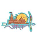 SAF Ayodhya Ram janambhoomi Refrigerator Magnet Religious Gifts | Fridge's Magnet | Decorative Matt Magnet for Almirah | Office Décor | FM-67