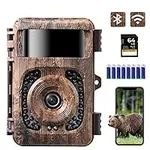 K&F Concept 4K 32MP WiFi Trail Camera, Game Camera with Night Vision Motion Activated Waterproof, Hunting Camera with 940nm No Glow Infrared LED 0.2s Trigger Time for Wildlife Monitoring Deer Cam