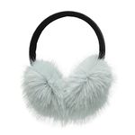 ZLYC Womens Girls Winter Fashion Adjustable Faux Fur EarMuffs Ear Warmers (Mint Green)