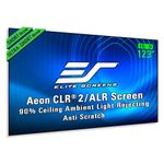 Elite Screens AEON CLR, 100" Diag 16:9, Edge Free Ceiling Light Rejecting and Ambient Light Rejecting Fixed Frame Projector Screens, AR100H-CLR