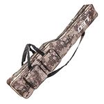 Achort Fishing Rod Bag Portable Fishing Tackle Bag Adjustable Double Layer Fishing Bag Outdoor Fishing Carrier Bag Reel Tackle Tool Carry Case Carrier Rod Tackle Bag 130cm/90cm/58cm (Camouflage 1)