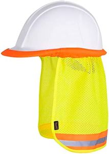 Pioneer Hi Vis Hard Hat Sun Shade - Cooling Mesh Prevents Heat Fatigue & Offers Sun Protection for Construction Workers