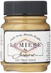 Jacquard Products 2.25 oz Lumiere Metallic Acrylic Paint, True Gold
