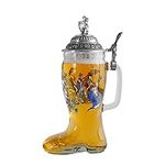 0.6L Beer Stein with Matel Pewter L