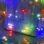 cshare LED Fairy Lights, LED String Lights with 50 Multi Color LEDs on Silver Wire Battery Powered for Wall,Wedding,Birthday,Party,Christmas,Tent,Holiday,Girls/Boys Bedroom.