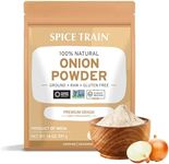 Onion Powder (397g/14oz) Non GMO, Gluten Free, 100% Raw, Sourced from India, Resealable Ziplock Pouch, Perfect for Cooking, Seasonings, Packed in Resealable Ziplock Pouch