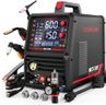 YESWELDER 6-In-1 Multifunctional Welders Combo&Plasma Cutter, MIG/Flux Core MIG/CUT/TIG/Stick/Spool Gun Compatible, 200A MIG/TIG/Stick & 50A CUT, 110V/220V MCT-520