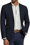 PJ PAUL JONES Men's Lightweight Sport Coat Casual One Button Blazer Breathable Sportcoat, Navy Blue, X-Large