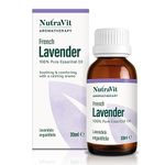 NutraVit - French Lavender Oil | 100% Pure Lavender Essential Oil - 30ml - Therapeutic Grade Aromatherapy Oil - Diffusers, Humidifiers, Massages, Sleep Aid & Anxiety