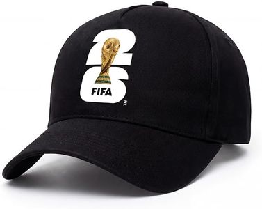 FIFA World Cup 2026 Official Baseball Cap Adjustable Soccer Fan Hat Dad Hat for Men Women Fan Cap for Outdoor Sports Travel Black
