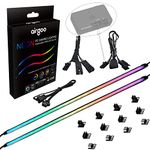 Airgoo NEON ARGB LED Strip, For Corsair Lighting Node Pro Corsair Commander Core XT, Motherboards 5V 3pin ARGB Header, 2023 New Version Diffused Rainbow Magnetic ARGB Strips