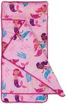 Wildkin Day2Day Kids Nap Mat for Boys & Girls, Measures 46 x 21 x 1 Inches Nap Mat for Kids, Ideal for Daycare & Preschool, Nap Mats Perfect for Sleepovers & Travels, BPA-Free (Groovy Mermaids)