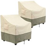 Outdoor Furniture Patio Chair Covers Waterproof Clearance, Lounge Deep Seat Cover, Lawn Furnitures Covers Fits up to 29W x 30D x 36H inches(2 Pack)