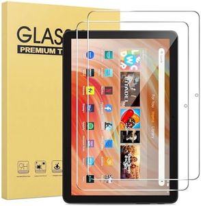 maomini [ 2 Pack] Tempered Glass Screen Protector for Kindle Fire 7 Tablet 2022 Release 12th Generation,Shockproof HD Plus Clear Protector (Clear, 7 Inch Fire 7 2022)