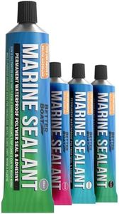 Marine Sealant and Adhesive Waterproof Marine Grade Sealant Caulk High Temp Caulking Water Sealant for Boat Auto and RV Without Silicone - 1 Tube Gray 3oz