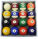 Competition Spots and Stripes UK 2 Inch Pool Ball Set