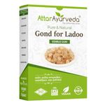 Attar Ayurveda Edible Gond for Laddu 250 grams | Babul Gond for Ladoo | Edible gum | 100% Natural, No Preservatives (250 grams)