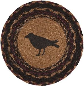 VHC Brands Primitive Tabletop & Kitchen-Heritage Farms Tan Crow Jute Trivet