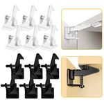 12 Pack Child Safety Cupboard Locks, ALBOYI Baby Proof Safety Invisible Drawer Latches with Strong Adhesive, Child Proofing Latches for Cupboard/Kitchen/Drawers/Dresser/Closet, Easy Install in Seconds