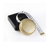 3m/120" Tape Measure Body Measuring Tape for Body Cloth Tape Measure for Sewing Fabric Tailors Medical Measurements Tape Dual Sided Leather Tape Measure Retractable (Gold, 1 Pack)